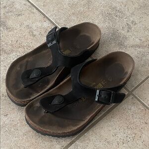 Birkenstock Black Sandals with Buckle